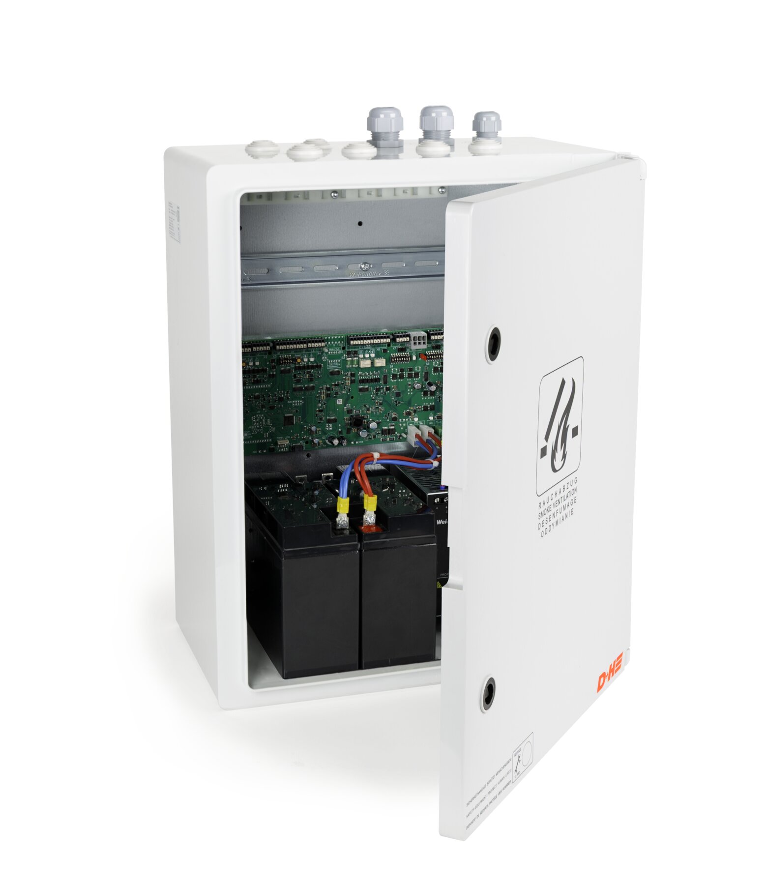 D+H CPS-P1-040 smoke ventilation control panel open