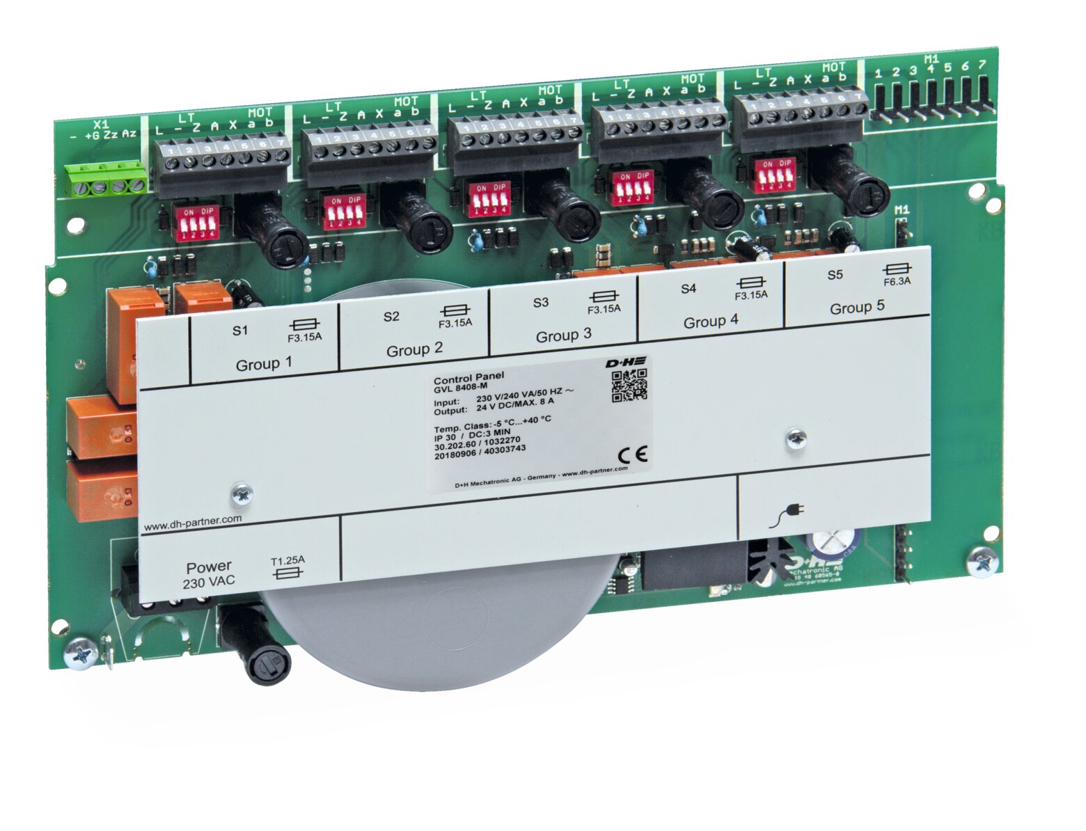 D+H GVL 8408-M natural ventilation control panel