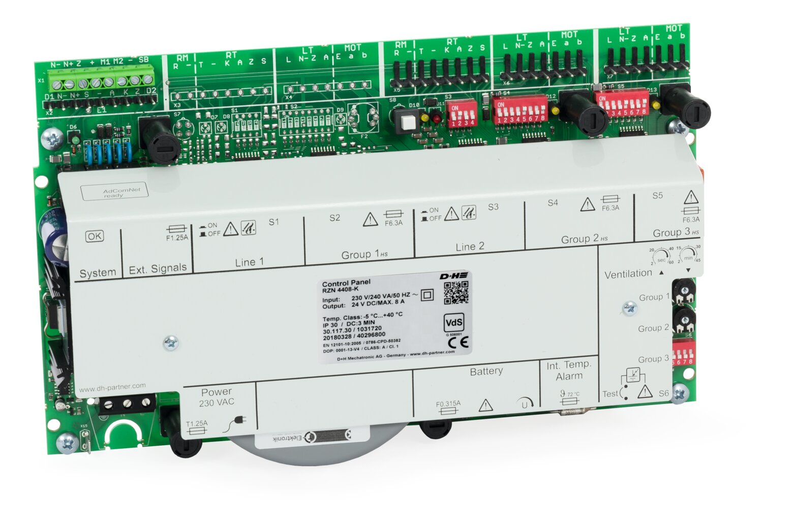 D+H RZN 4408-K smoke and natural ventilation window control panel in compact housing