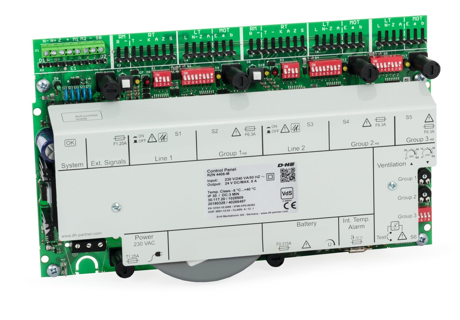 D+H RZN 4408-M smoke and natural ventilation window control panel