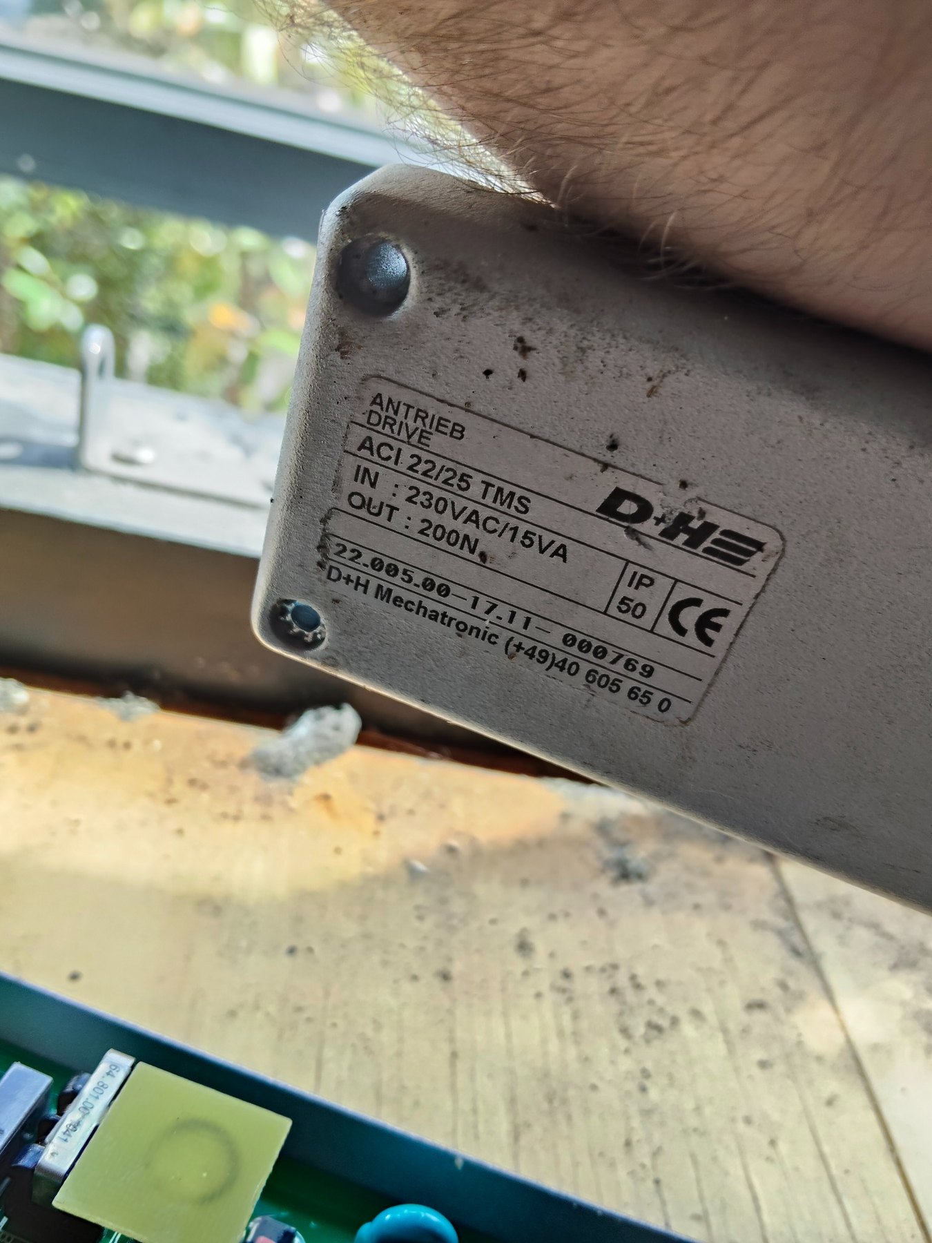 D+H ACI 22/25 TMS chain drive label from 2011