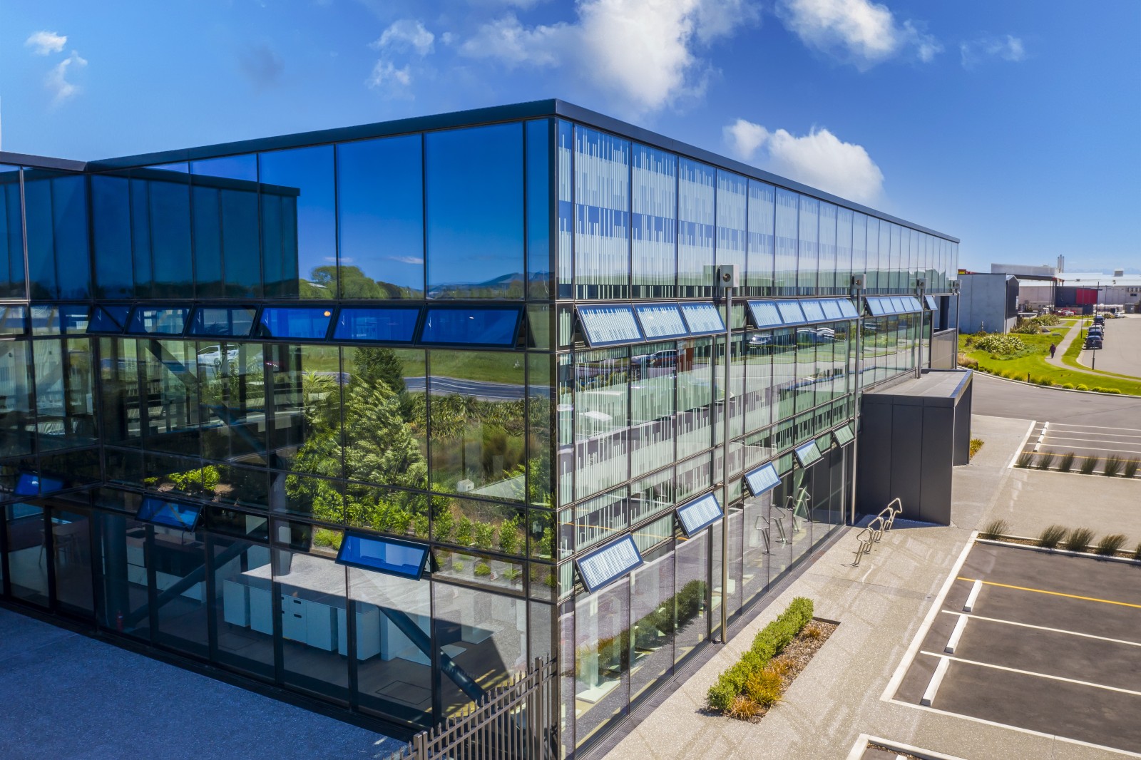 D+H window automation system supplied and supported by EBSA at the Blum project